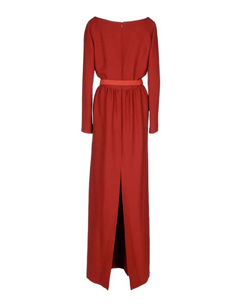 gucci long red dress